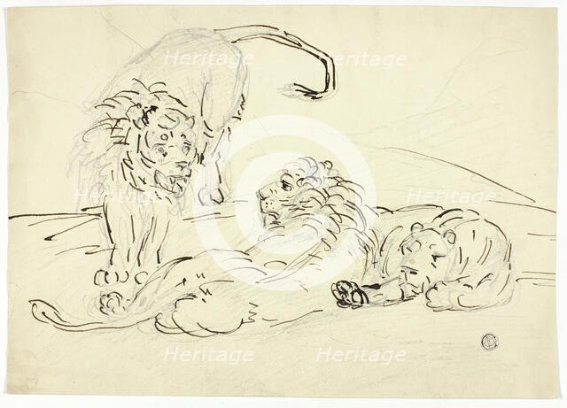 Three Lions, n.d. Creator: Sawrey Gilpin.