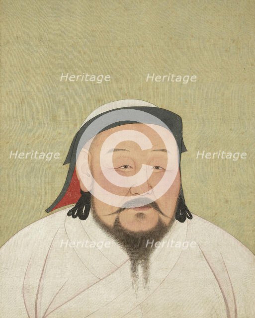 Portrait of Kublai Khan (1215-1294), c1294. Creator: Araniko (1244-1306).