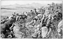 Relief of Ladysmith - the last rush at Hlangwane Hill,  19 February 1900. Artist: Unknown
