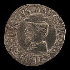 Francesco II Gonzaga, 1466-1519, 4th Marquess of Mantua 1484 [obverse], 16th century. Creator: Unknown.