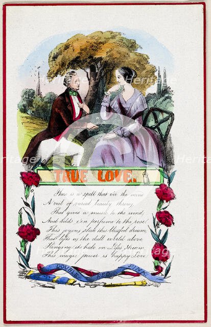 True Love (Valentine), c. 1840. Creator: Unknown.