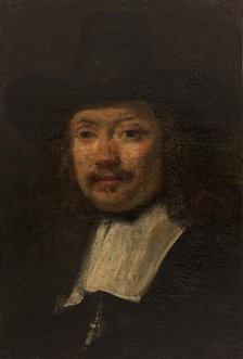 Etude d'homme [Les Syndics], copie d'après Rembrandt, between 1848 and 1855. Creator: Felix Francois Georges Philibert Ziem.