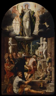 The Immaculate Conception of the Virgin, 1539. Artist: Mazzola Bedoli, Girolamo (c. 1500-1569)