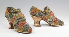 Shoes, British, 1750-69. Creator: Unknown.