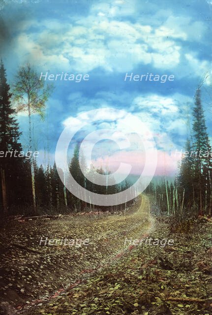 The Roadbed After Planning. Petropavlovsk Branch, 1906-1908. Creator: Dorozhno-Stroitel'nyi Otdel.