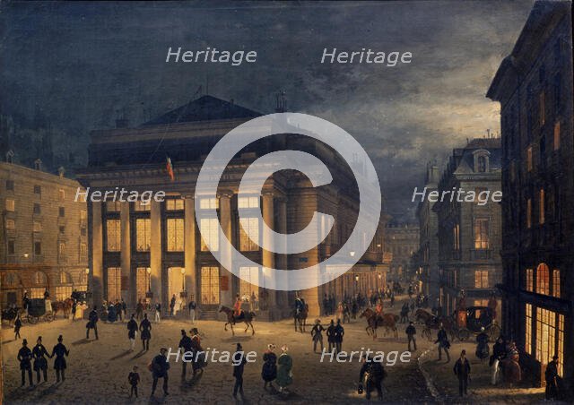 Théâtre Royal Italien, First half of the 19th cent.. Creator: Caffi, Ippolito (1814-1866).