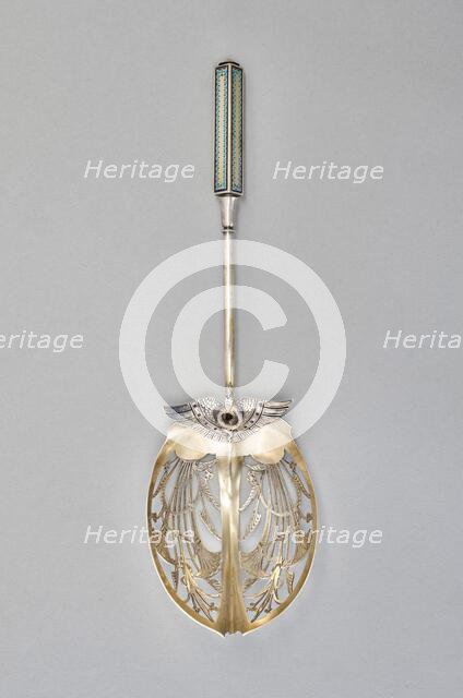 Isis pattern ice spoon, 1871. Creators: George Wilkinson, Gorham Manufacturing Company.