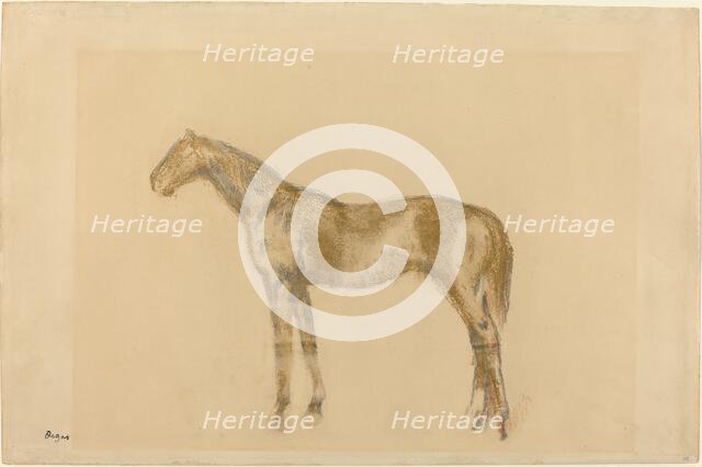 Horse, c. 1890. Creator: Edgar Degas.