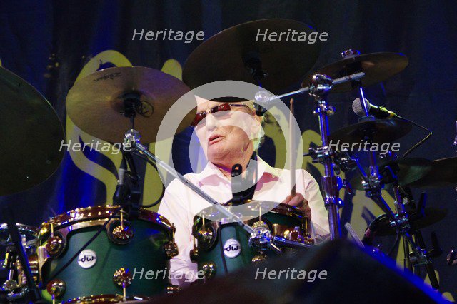 Ginger Baker, Love Supreme Jazz Festival, Glynde Place, East Sussex, 2015. Artist: Brian O'Connor.