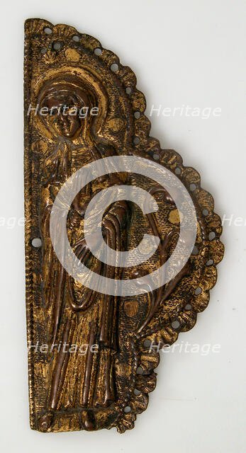 Morse Fragment with the Virgin, French, ca. 1250. Creator: Unknown.