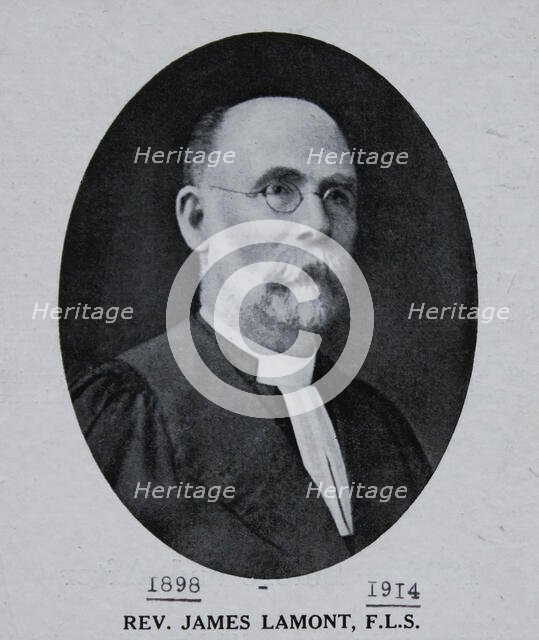 Rev. James Lamont. Creator: Unknown.
