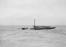 The dismasted sailing yacht 'Doris', 1912. Creator: Kirk & Sons of Cowes.