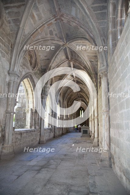 A hall with gothic vaults in the Cathedral of Evora, Portugal, 2009. Artist: Samuel Magal