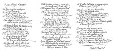 Queen Mary's Lament, poem in the handwriting of Robert Burns, late 18th century, (1840). Artist: Robert Burns