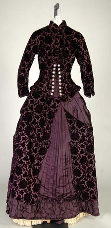 Wedding Dress, probably French, 1881. Creator: Unknown.