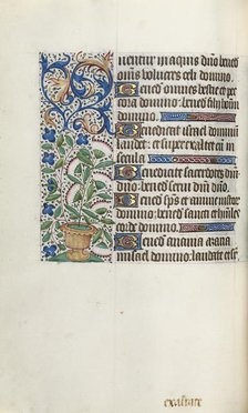 Book of Hours (Use of Rouen): fol. 43v, c. 1470. Creator: Master of the Geneva Latini (French, active Rouen, 1460-80).