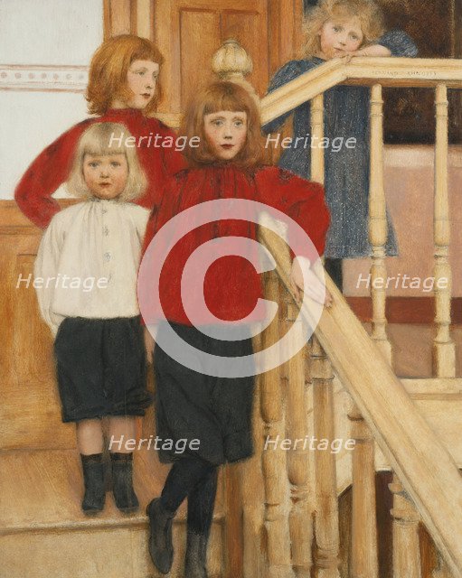 The Children of Monsieur Nève. Artist: Khnopff, Fernand (1858-1921)