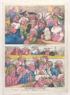 Comedy in the Country, Tragedy in London, May 29, 1807., May 29, 1807. Creator: Thomas Rowlandson.