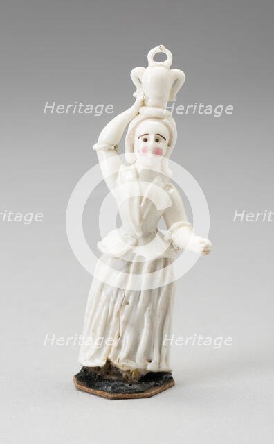 Girl with Urn, France, Late 18th century. Creator: Verres de Nevers.