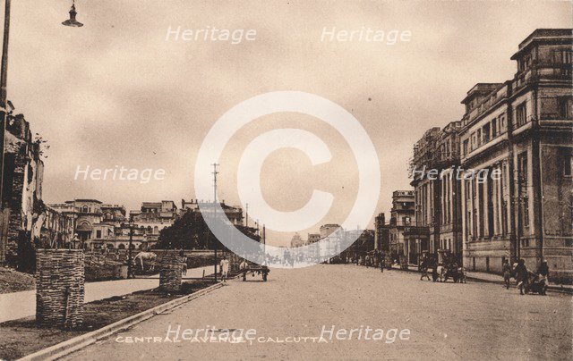 'Central Avenue, Calcutta', c1900. Artist: Unknown.