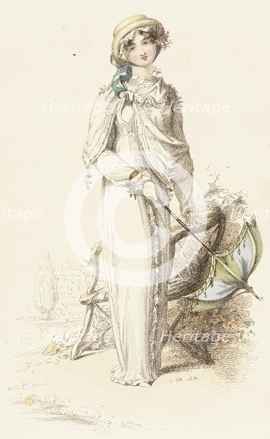 Fashion Plate (Promenade Dress), 1812. Creator: Unknown.