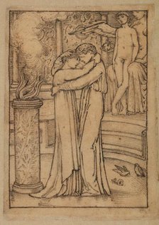 Pygmalion and the Image - Study for Pygmalion and Galatea at the Altar of Hymen, 1867. Creator: Sir Edward Coley Burne-Jones.