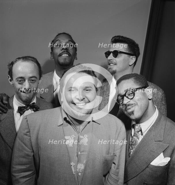Portrait of Dave Lambert, John Simmons, Chubby Jackson, George Handy...New York, 1947. Creator: William Paul Gottlieb.