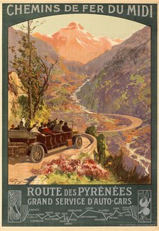 Chemin de fer du Midi. Route des Pyrénées, c. 1900-1910. Creator: Tauzin, Louis (1842-1915).