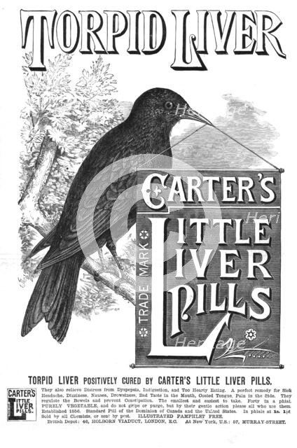 ''Carter's Little Liver Pill's', 1890. Creator: Unknown.