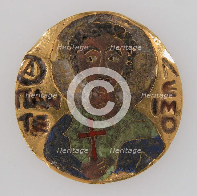 Roundel of Saint Panteleimon, Byzantine, 12th century. Creator: Unknown.