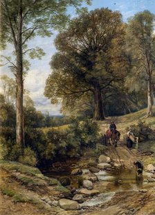The Road through the Wood, 1830-1849. Creator: Thomas Creswick.