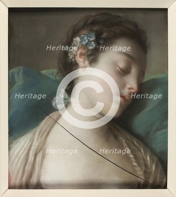 Sleeping Girl, c.1750. Creator: Pietro Rotari.