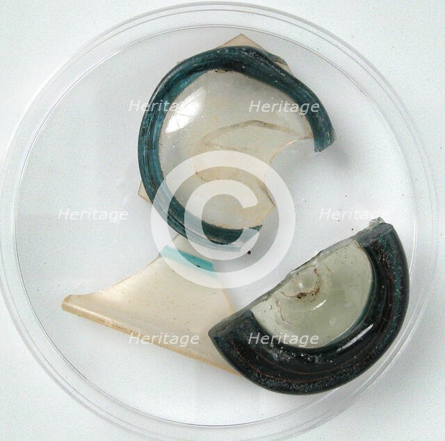 Glass Fragments, Coptic, 4th-7th century. Creator: Unknown.