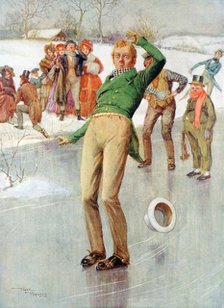 'Mr Winkle on the Ice', 1915.Artist: Frank Reynolds