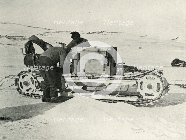 'One of the Motor Sledges', 1911, (1913). Artist: Herbert Ponting.