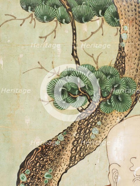 Two Nahans (Arhats) (image 2 of 5), late 19th century. Creator: Anon.