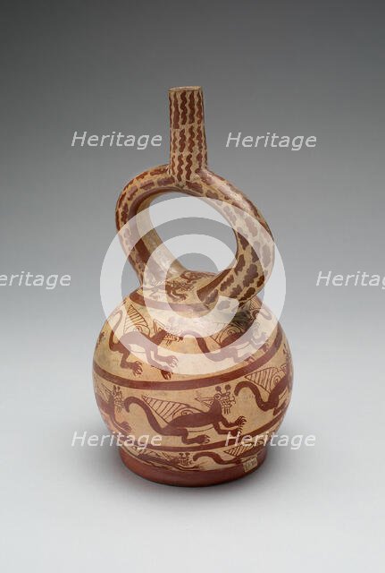 Vessel Depicting Feline Figures, 100 B.C./A.D. 500. Creator: Unknown.