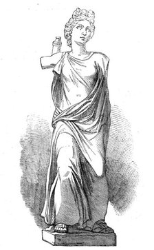 The Cyrene Marbles in the British Museum: Diana, 1861. Creator: Unknown.