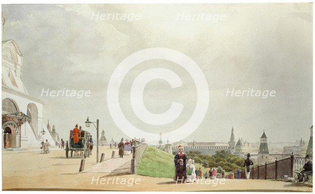 'In the Moscow Kremlin', 1839.  Artist: Johann Philipp Eduard Gärtner