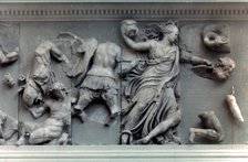 Detail from the Great Frieze of the Pergamon Altar, 180-159 BC. Artist: Unknown