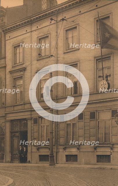 Exterior of the Cuban Embassy in Brussels, Belgium, 1927.  Creator: Unknown.