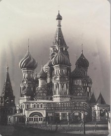 St. Basil's Cathedral, Red Square, Moscow, ca. 1860. Creator: Unknown.