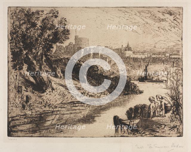 Windsor Castle, 1878. Creator: Francis Seymour Haden (British, 1818-1910).