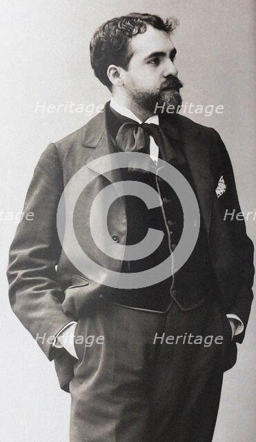 Portrait of the composer Reynaldo Hahn (1874-1947) , 1898. Creator: Nadar; Gaspard-Félix (1820-1910).