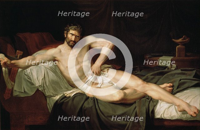 'Cato Uticensis', c1795.  Artist: Guillaume Lethiere