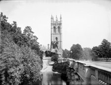 Magdalen College Bell Tower, Oxford, Oxfordshire, c1860-c1922. Artist: Henry Taunt