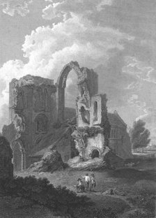 Castle Acre Priory, 1801. Artist: J Landseer.
