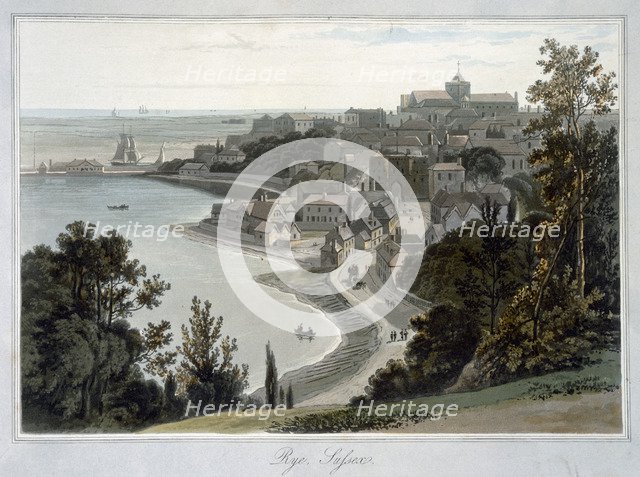 'Rye, Sussex', 1823. Artist: William Daniell