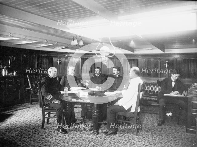 U.S.S. Maine Board of Inquiry into destruction of Maine, between 1898 and 1901. Creator: Unknown.