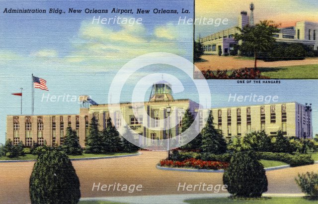 Administration Building, New Orleans Airport, Louisiana, USA, 1940. Artist: Unknown